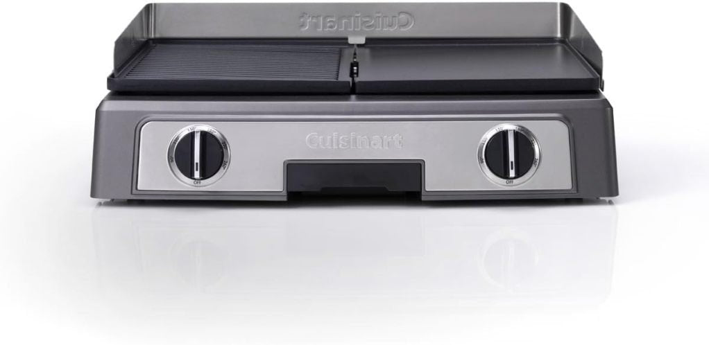 Cuisinart Hot Plate Entertaining Grill & Griddle – Plancha eléctrica XL / Teppanyaki para casa – Placa antiadherente extraíble, control de…