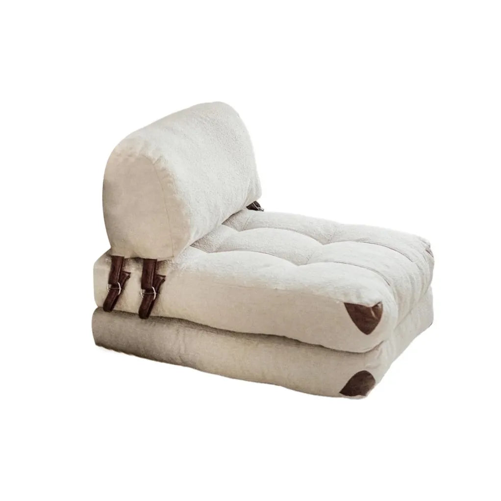 Sofá cama Fold Teddy – Crema