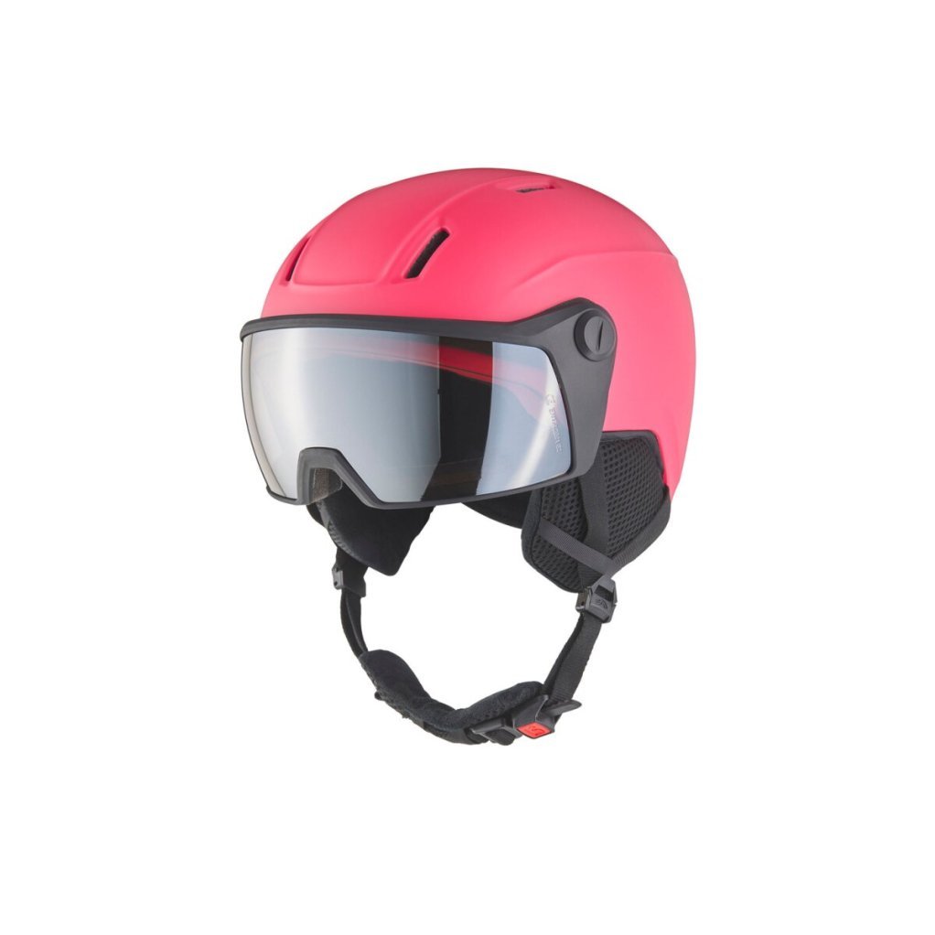 CRIVIT Casco de esquí/snowboard infantil con visera, berry – Artículo de segunda selección, daño estético por transporte
