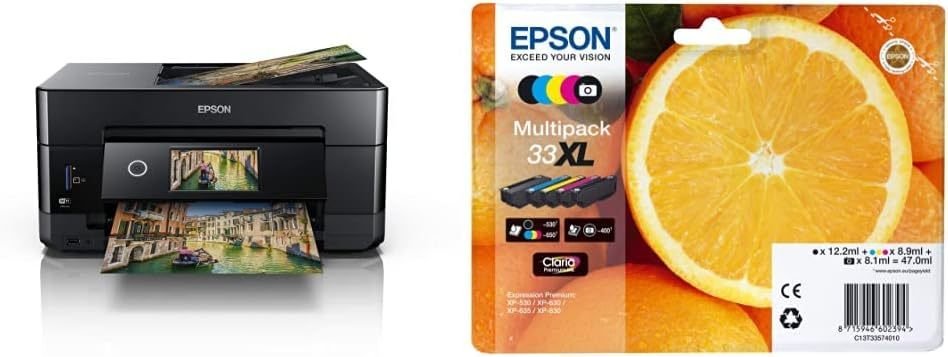 Epson Expression Premium XP-7100 Impresora multifunción de inyección de tinta A4 inalámbrica – Bundle con tinta 33XL
