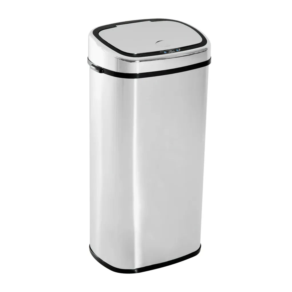 HOMCOM Cubo de basura automático de acero inoxidable con sensor