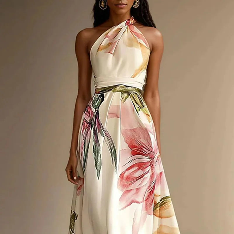 Vestido Largo Floral Elegante