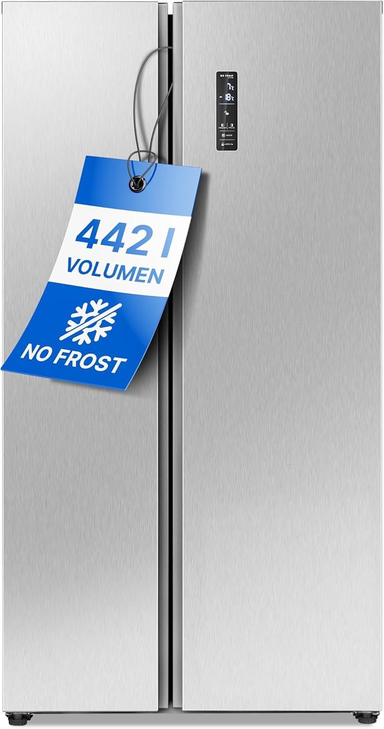 Bomann Frigorífico americano Side-by-Side 442 L – No Frost, compartimento congelador, tecnología MultiAirflow